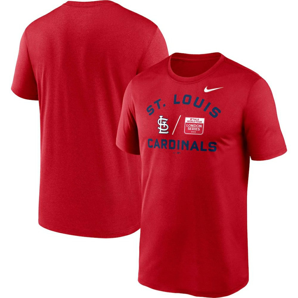 St. Louis Cardinals 2023 MLB World Tour: London Series Legend Performance T-Shirt - Red | Nike