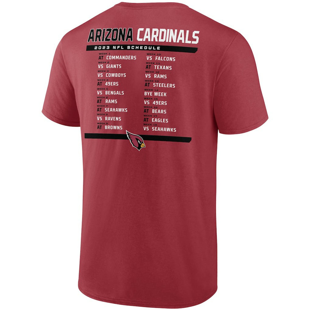 Arizona Cardinals Two-Pack 2023 Schedule T-Shirt Combo Set - Cardinal/White on sale