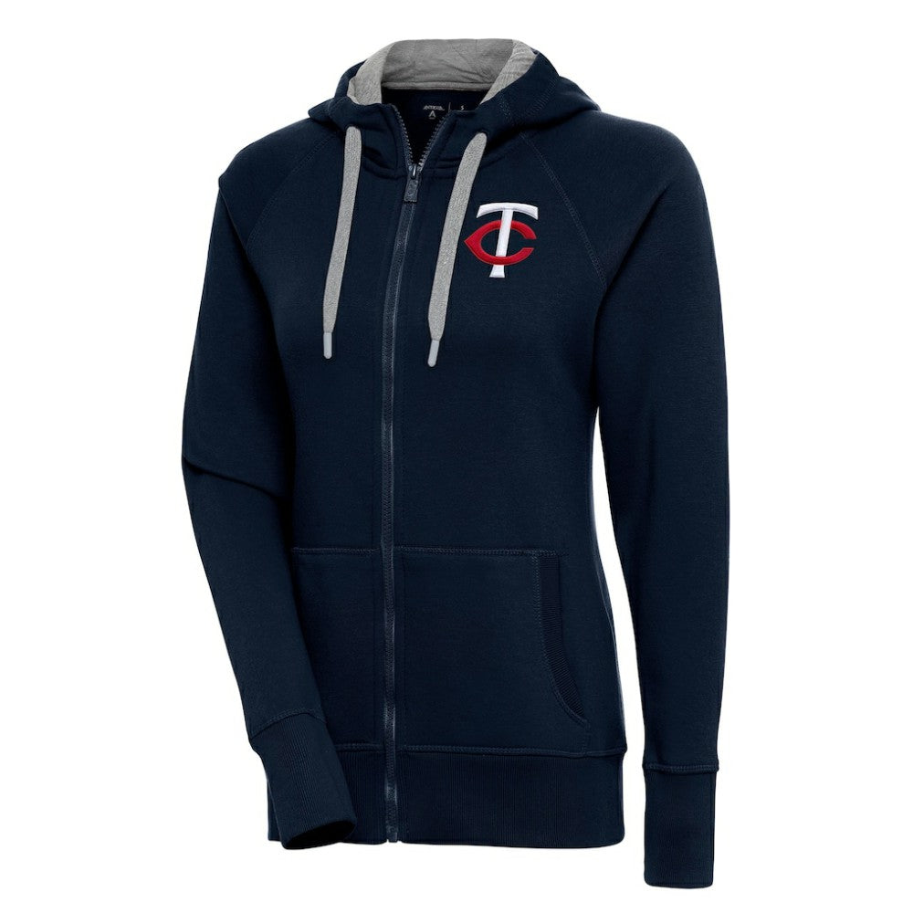 Minnesota Twins Antigua Women's Victory Full-Zip Hoodie - Navy