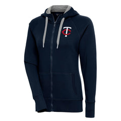 Minnesota Twins Antigua Women's Victory Full-Zip Hoodie - Navy