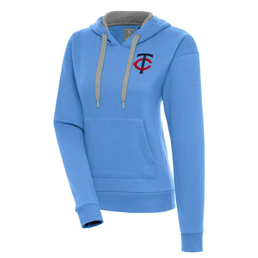 Minnesota Twins Antigua Women's Victory Pullover Hoodie - Light Blue