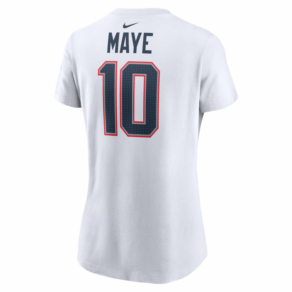 Drake Maye New England Patriots Women's Player Name & Number T-Shirt - White | Nike online