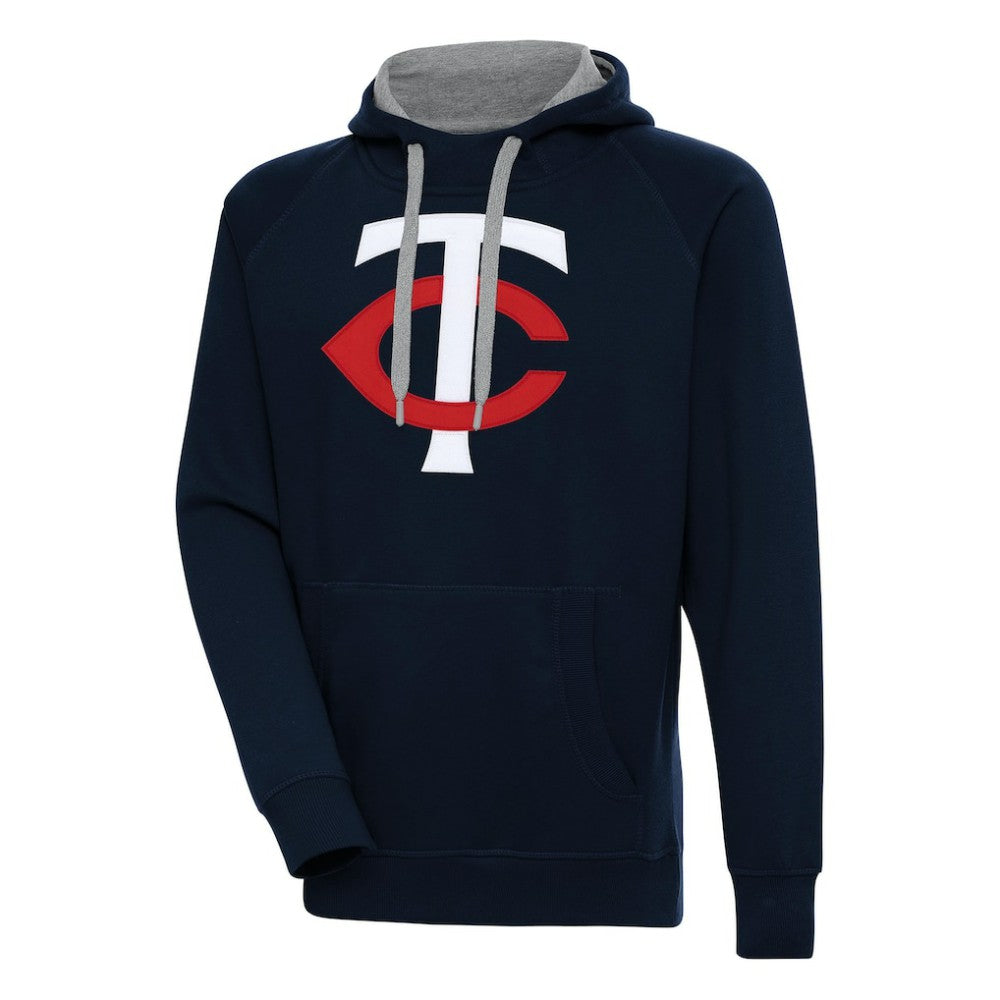 Minnesota Twins Antigua Victory Pullover Hoodie - Navy