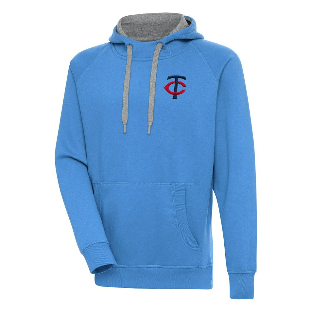 Minnesota Twins Antigua Victory Pullover Hoodie - Light Blue