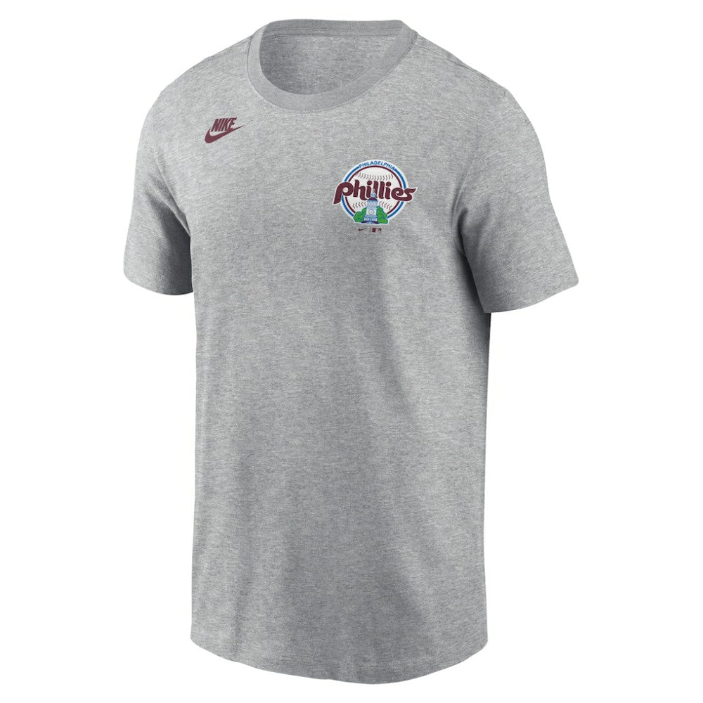 Philadelphia Phillies Cooperstown Collection T-Shirt - Heather Gray | Nike