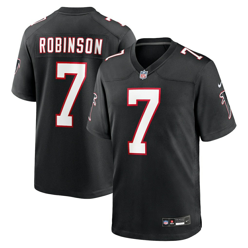 Bijan Robinson Atlanta Falcons Throwback Game Jersey - Black | Nike discount