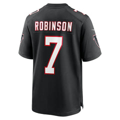 Bijan Robinson Atlanta Falcons Throwback Game Jersey - Black | Nike discount
