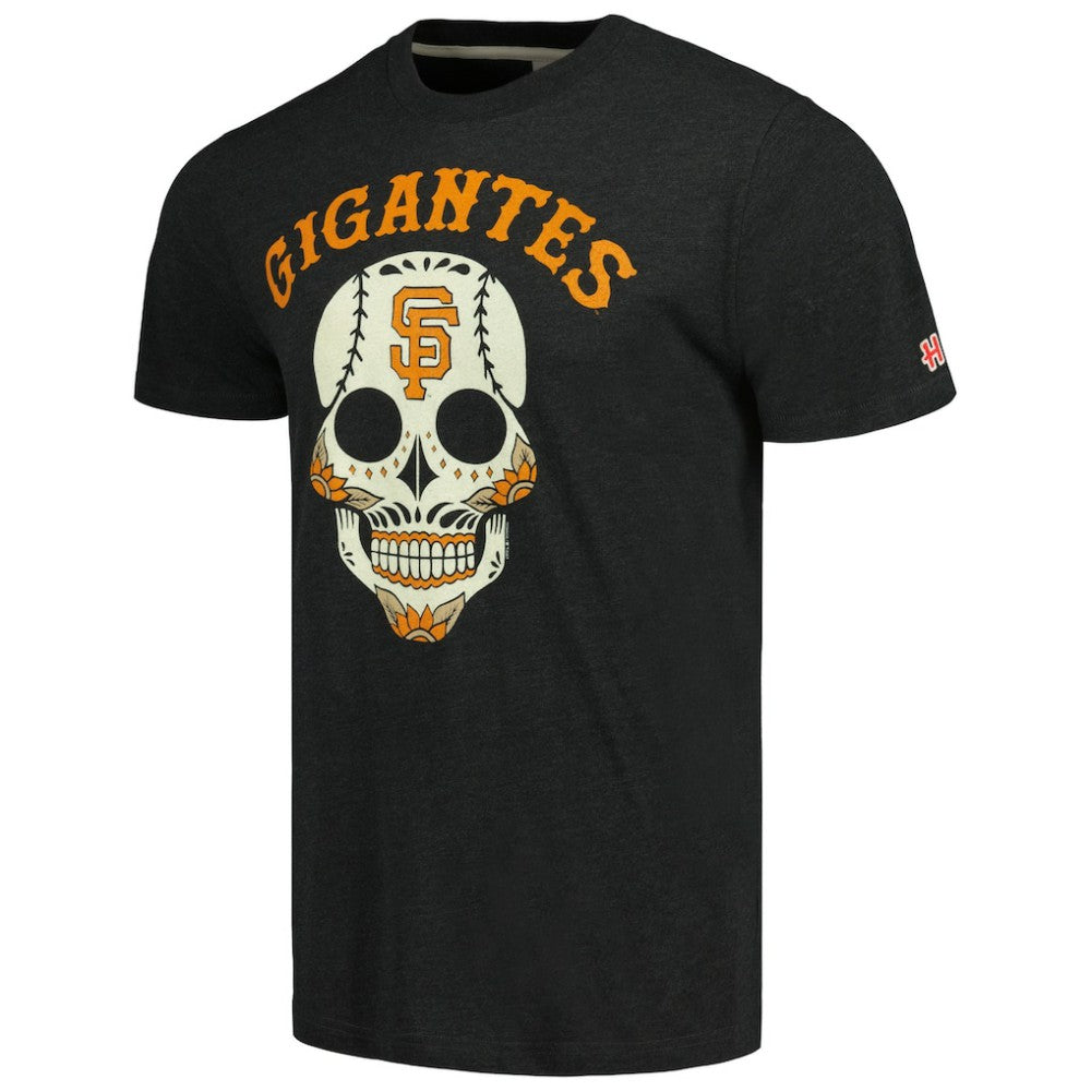 San Francisco Giants Homage Gigantes Hyper Local Tri-Blend T-Shirt - Charcoal