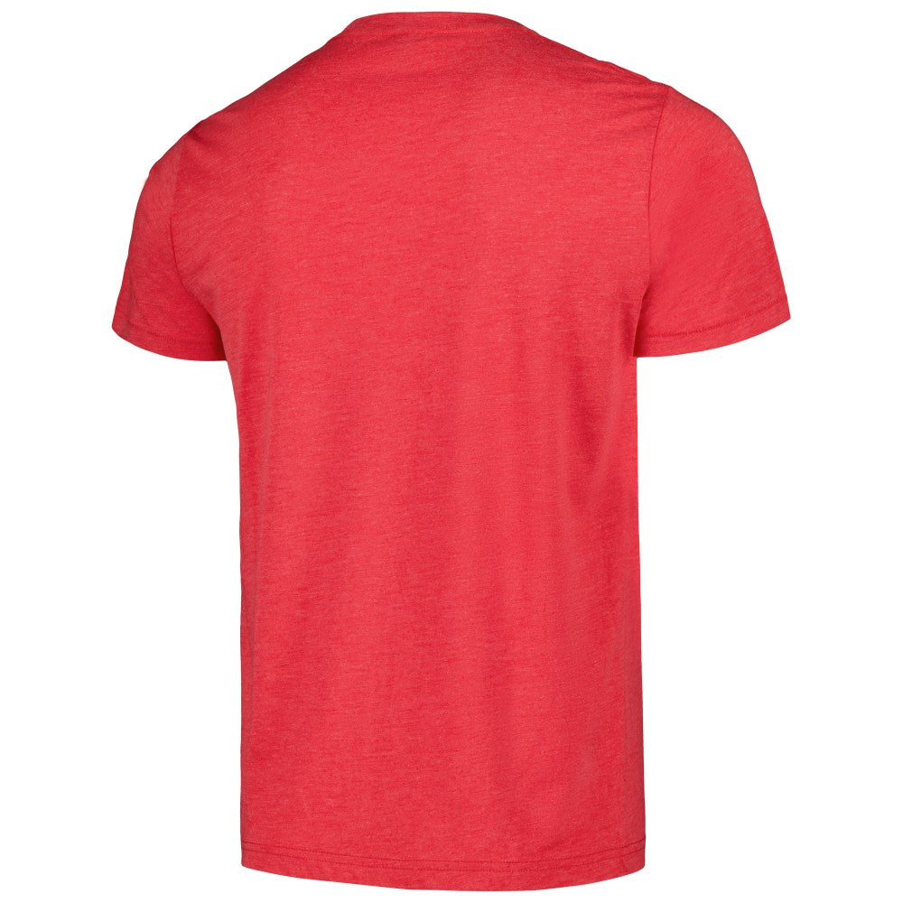 Cincinnati Reds Homage Doodle Collection Wire to Wire Tri-Blend T-Shirt - Red