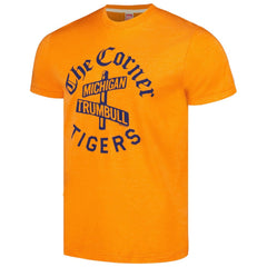 Detroit Tigers Homage Doodle Collection The Corner Tri-Blend T-Shirt - Orange