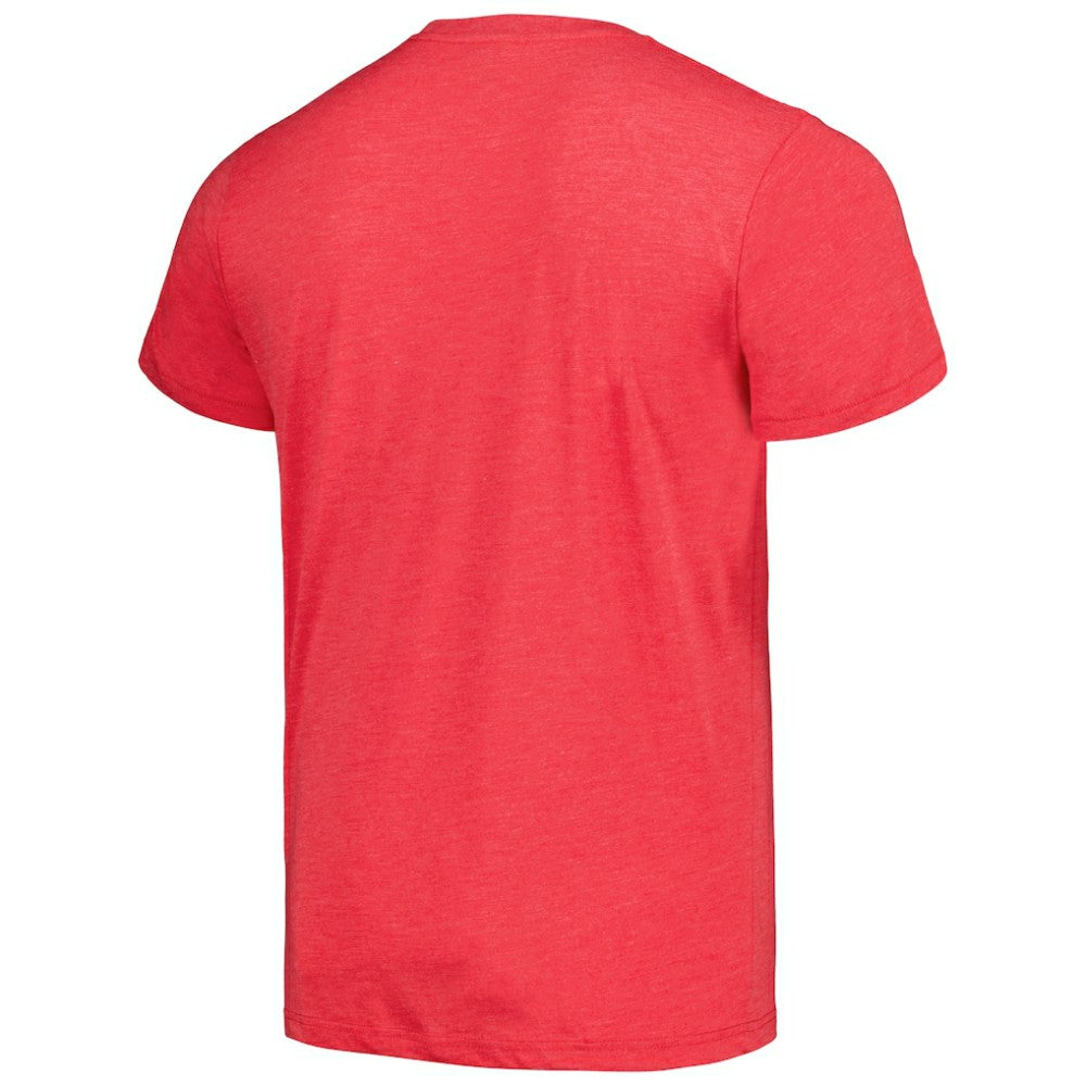 Los Angeles Angels Homage Doodle Collection It's Rally Time Tri-Blend T-Shirt - Red