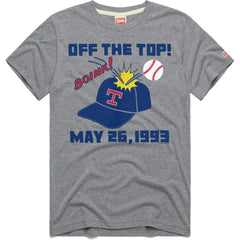 Texas Rangers Homage Doodle Collection Off the Top Tri-Blend T-Shirt - Gray
