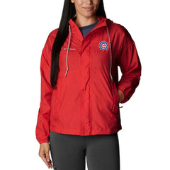 Chicago Cubs Women's Flash Challenger Full-Zip Windbreaker Jacket - Red | Columbia