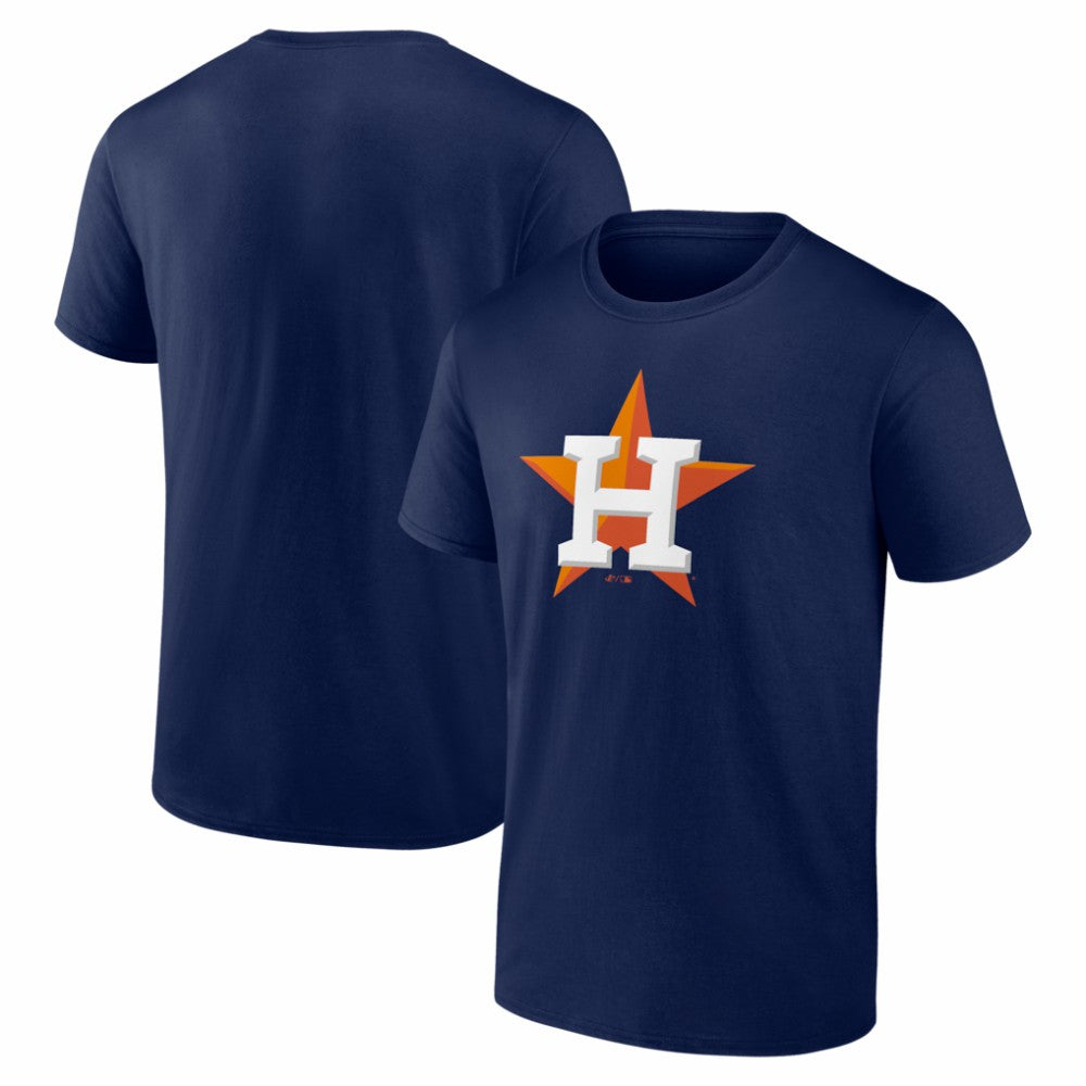 Houston Astros Logo Athletic Official Logo T-Shirt - Navy