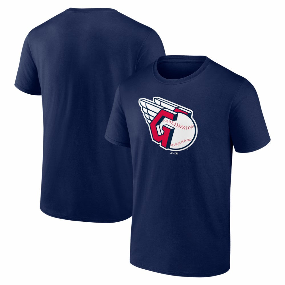 Cleveland Guardians Logo Athletic Official Logo T-Shirt - Navy