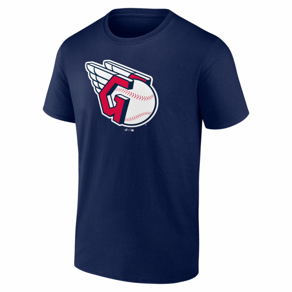 Cleveland Guardians Logo Athletic Official Logo T-Shirt - Navy