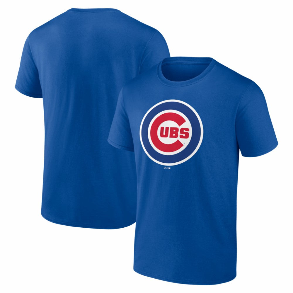 Chicago Cubs Logo Athletic Official Logo T-Shirt - Royal