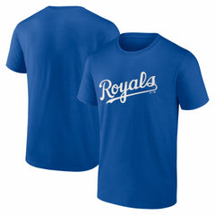 Kansas City Royals Logo Athletic Wordmark T-Shirt - Royal