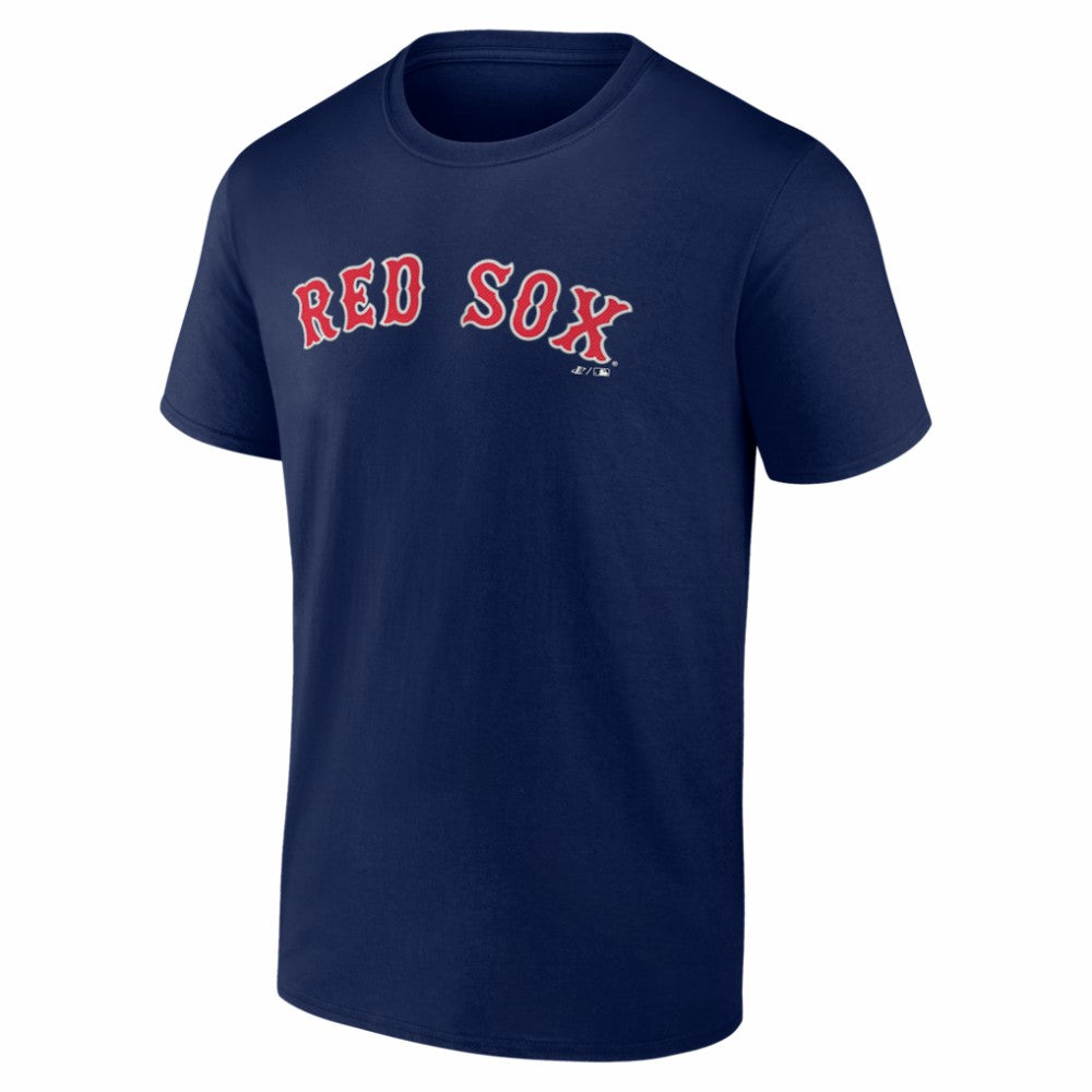 Boston Red Sox Logo Athletic Wordmark T-Shirt - Navy
