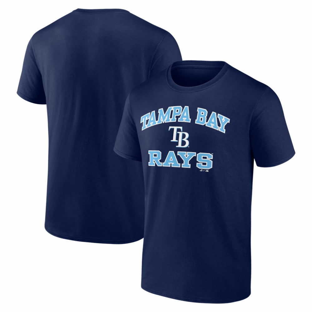Tampa Bay Rays Logo Athletic Heart and Soul T-Shirt - Navy