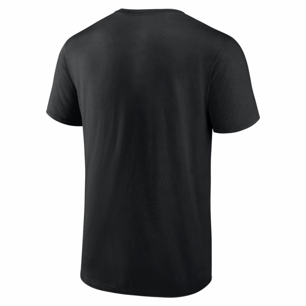 Miami Marlins Logo Athletic Heart and Soul T-Shirt - Black