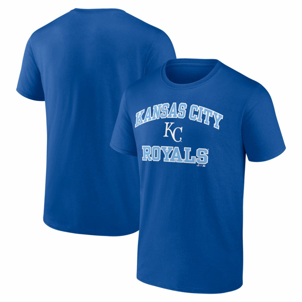 Kansas City Royals Logo Athletic Heart and Soul T-Shirt - Royal
