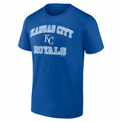 Kansas City Royals Logo Athletic Heart and Soul T-Shirt - Royal