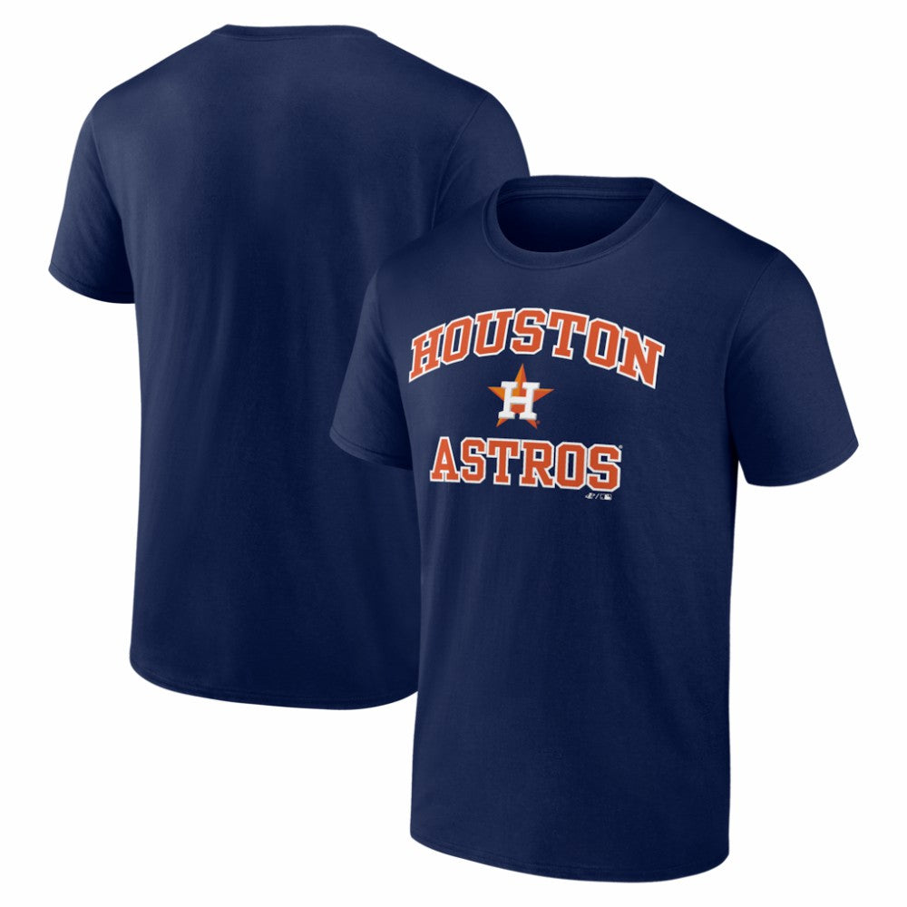 Houston Astros Logo Athletic Heart and Soul T-Shirt - Navy