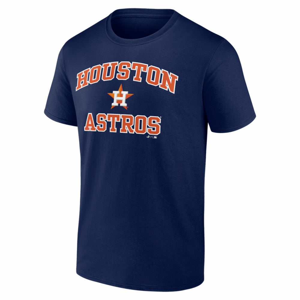 Houston Astros Logo Athletic Heart and Soul T-Shirt - Navy