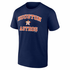 Houston Astros Logo Athletic Heart and Soul T-Shirt - Navy