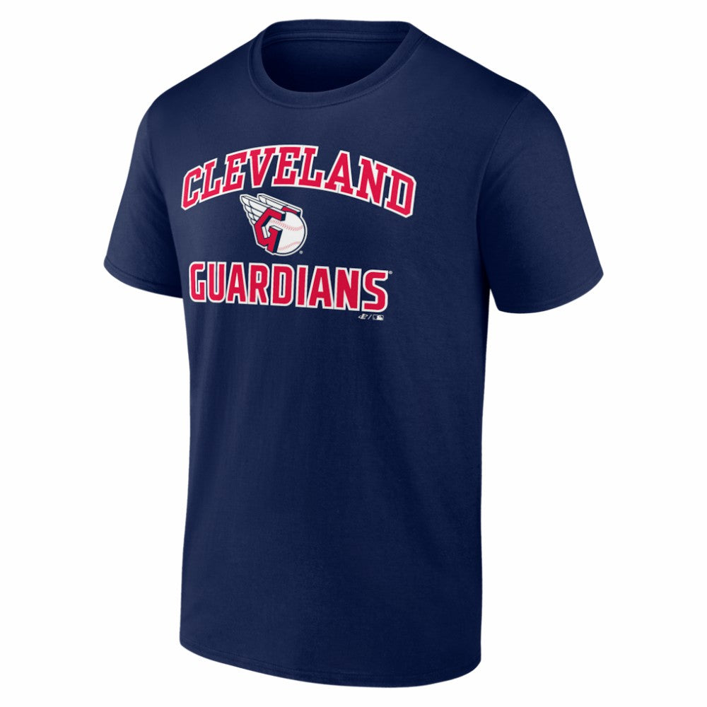 Cleveland Guardians Logo Athletic Heart and Soul T-Shirt - Navy
