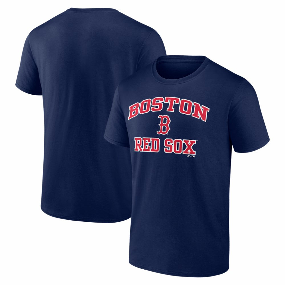 Boston Red Sox Logo Athletic Heart and Soul T-Shirt - Navy