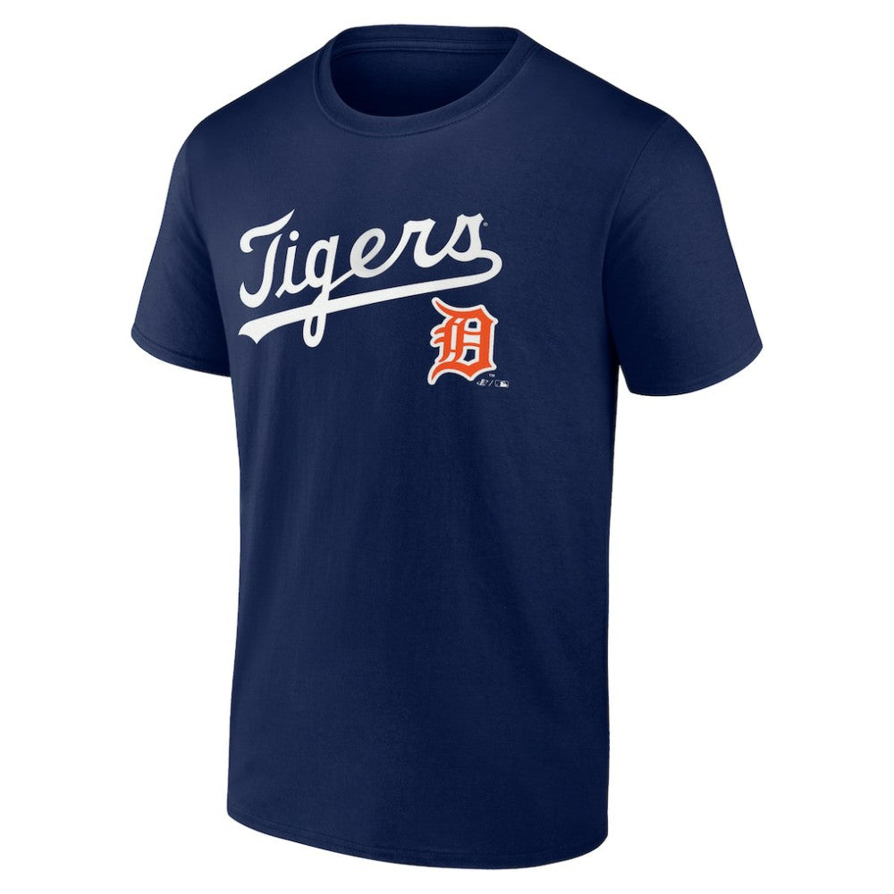 Detroit Tigers Logo Athletic Wahconah T-Shirt - Navy
