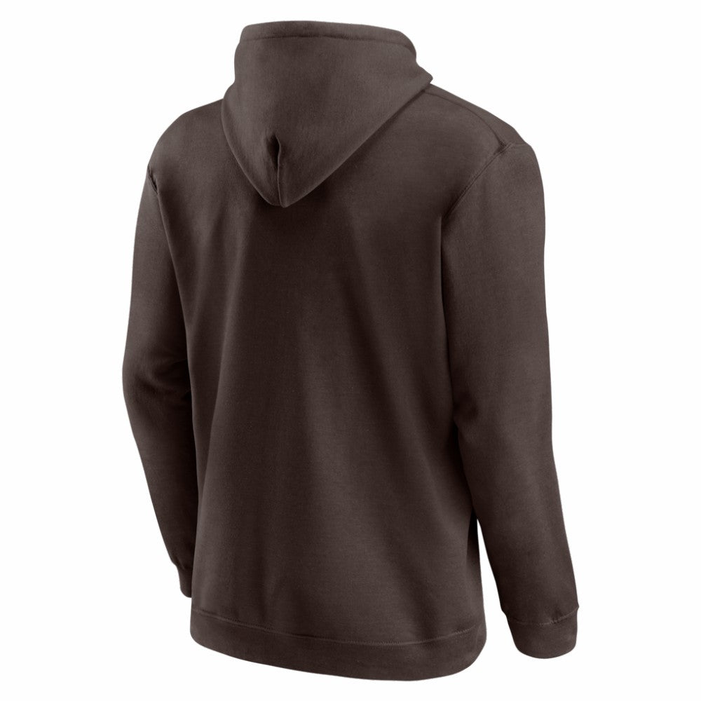 San Diego Padres Logo Athletic Wordmark Hoodie - Brown
