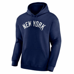 New York Yankees Logo Athletic Wordmark Hoodie - Navy