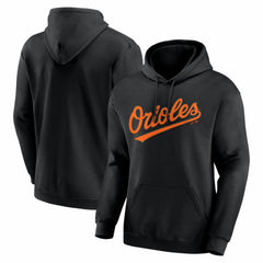 Baltimore Orioles Logo Athletic Wordmark Hoodie - Black