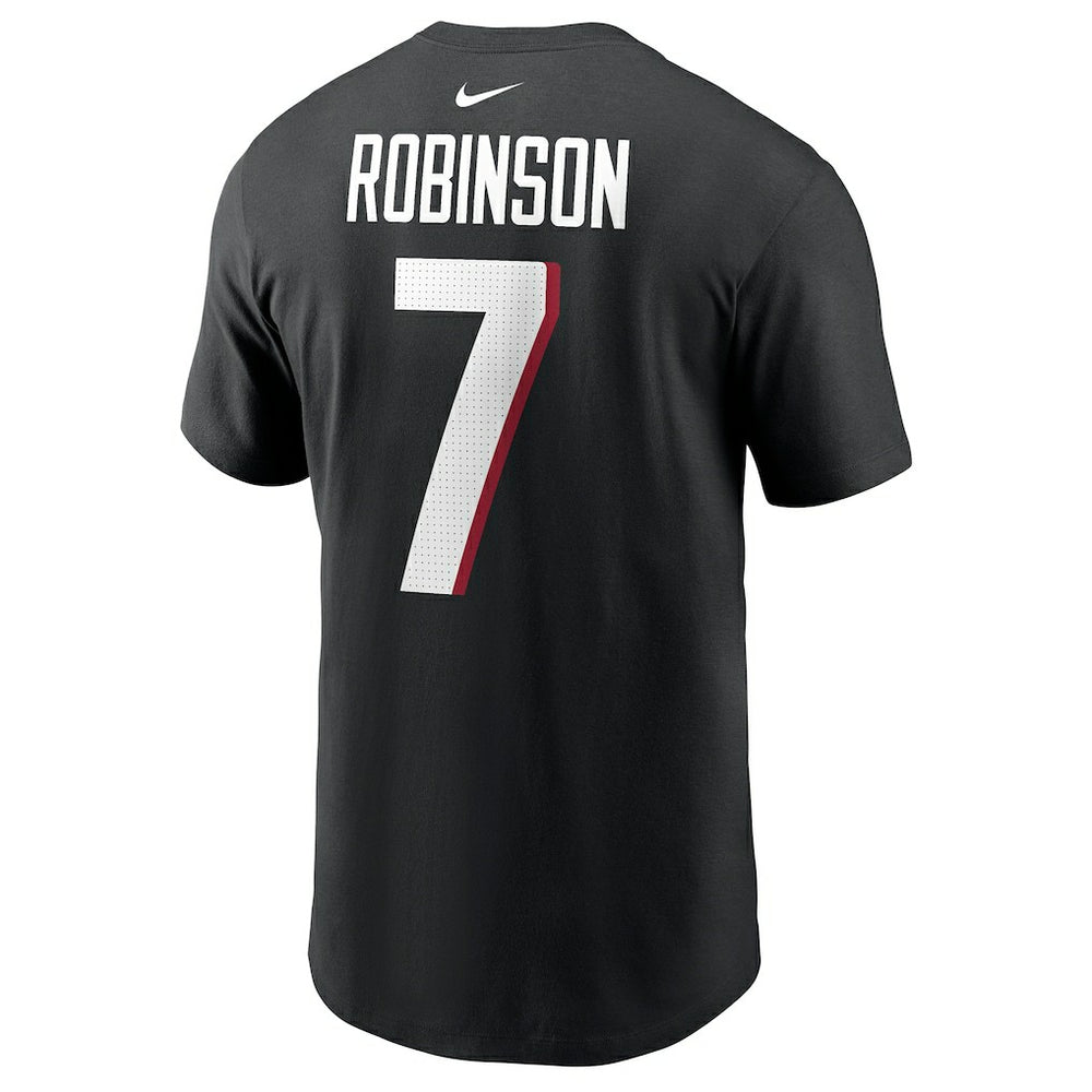 Bijan Robinson Atlanta Falcons Player Name & Number T-Shirt - Black | Nike online