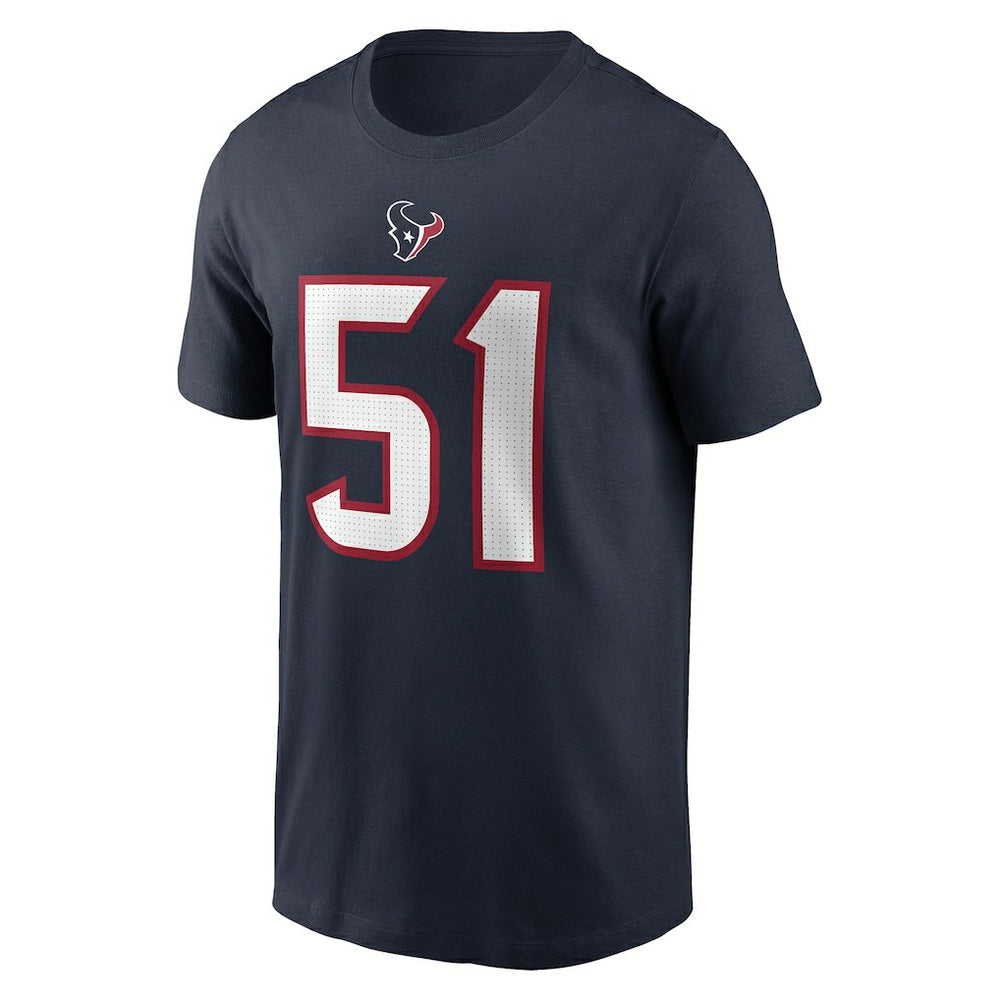 Will Anderson Jr. Houston Texans Player Name & Number T-Shirt - Navy | Nike for sale