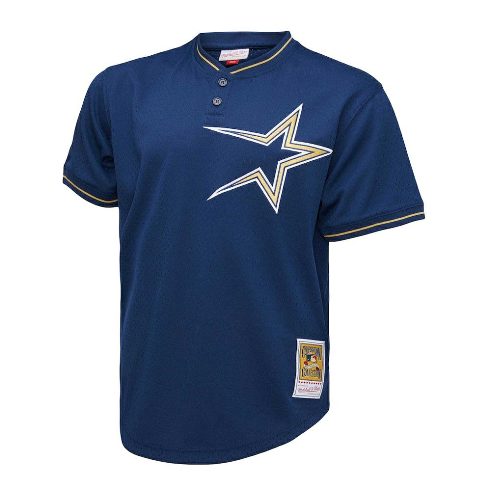 Craig Biggio Houston Astros 1991 Cooperstown Collection Mesh Pullover Jersey - Navy | Mitchell & Ness