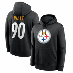 T.J. Watt Pittsburgh Steelers Name & Number Fleece Hoodie - Black | Nike for sale
