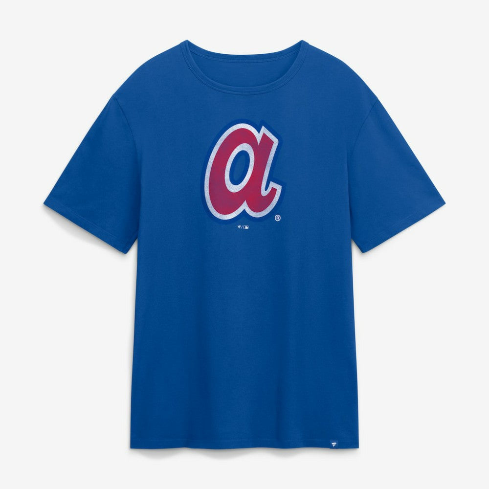 Atlanta Braves Vintage Logo Legacy T-Shirt - Royal