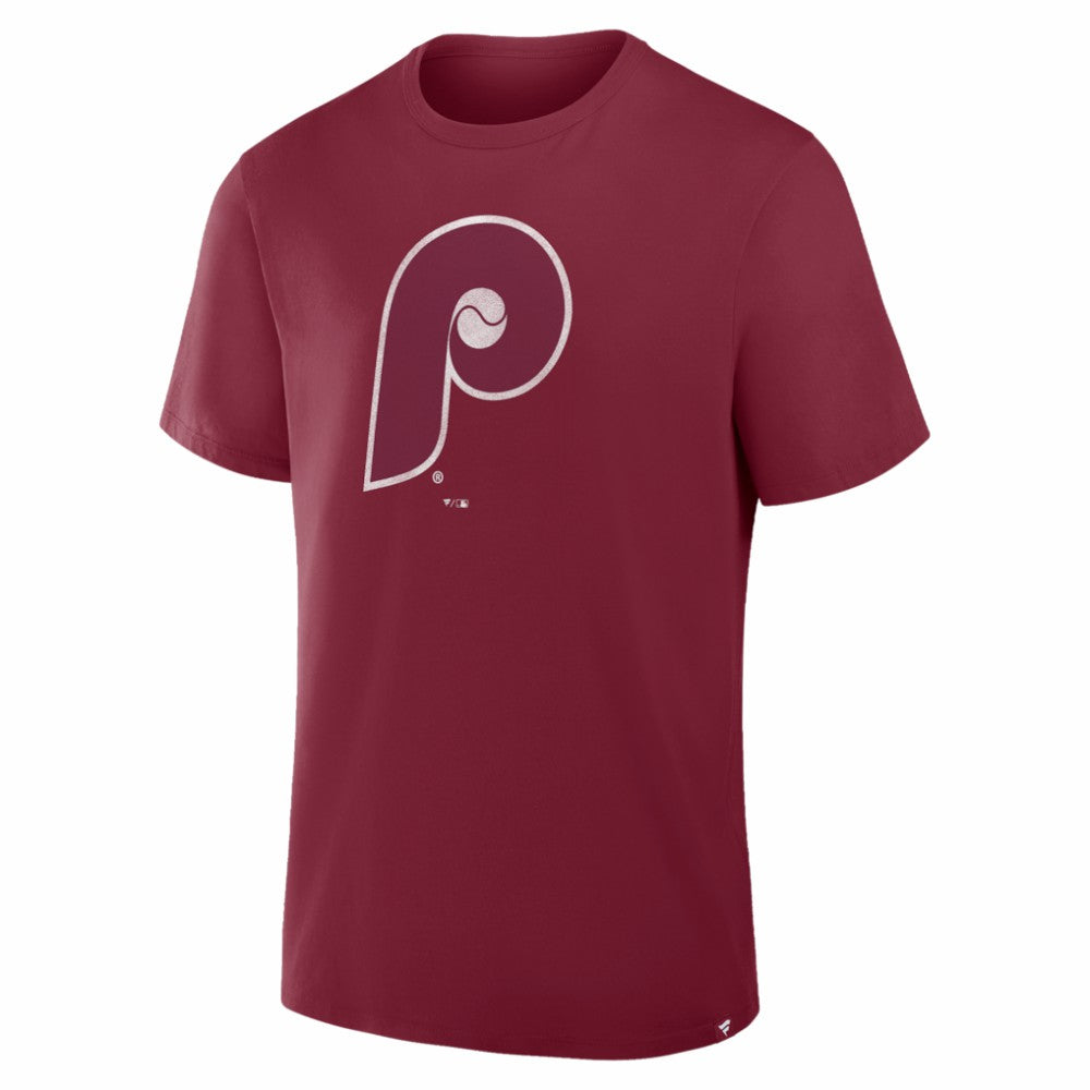 Philadelphia Phillies Vintage Logo Legacy T-Shirt - Burgundy