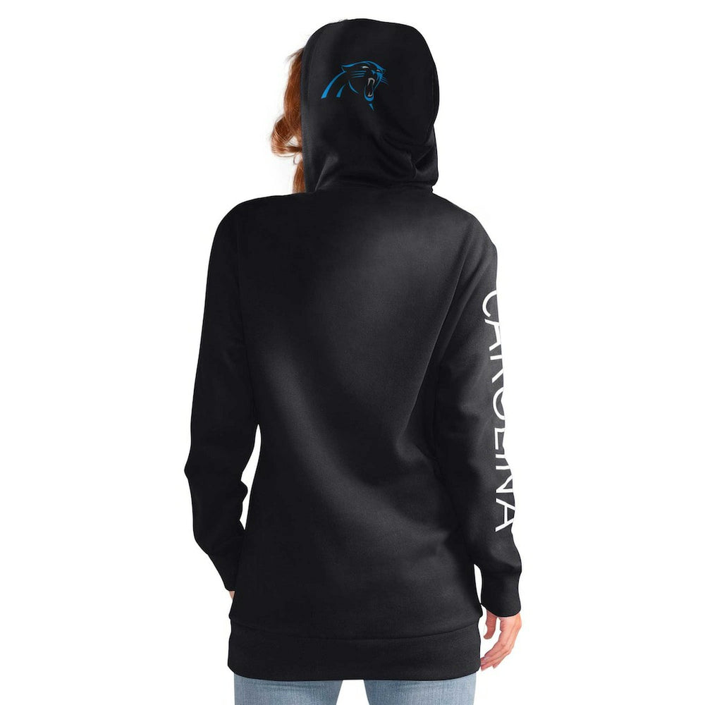Carolina Panthers G-III 4Her by Carl Banks Women's Extra Inning Pullover Hoodie - Black cheap
