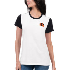 Cincinnati Bengals G-III 4Her by Carl Banks Women's Fashion Illustration T-Shirt - White/Black online
