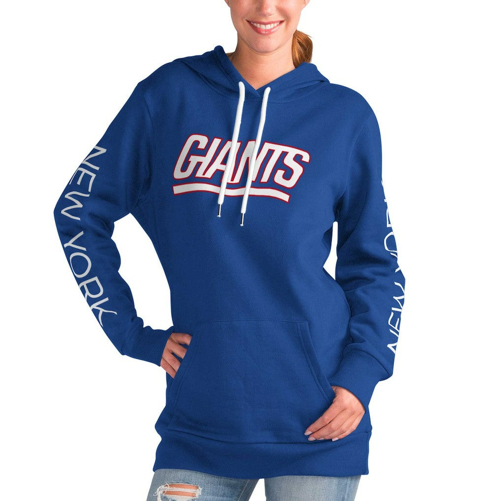 New York Giants G-III 4Her by Carl Banks Women's Extra Inning Pullover Hoodie - Royal sale