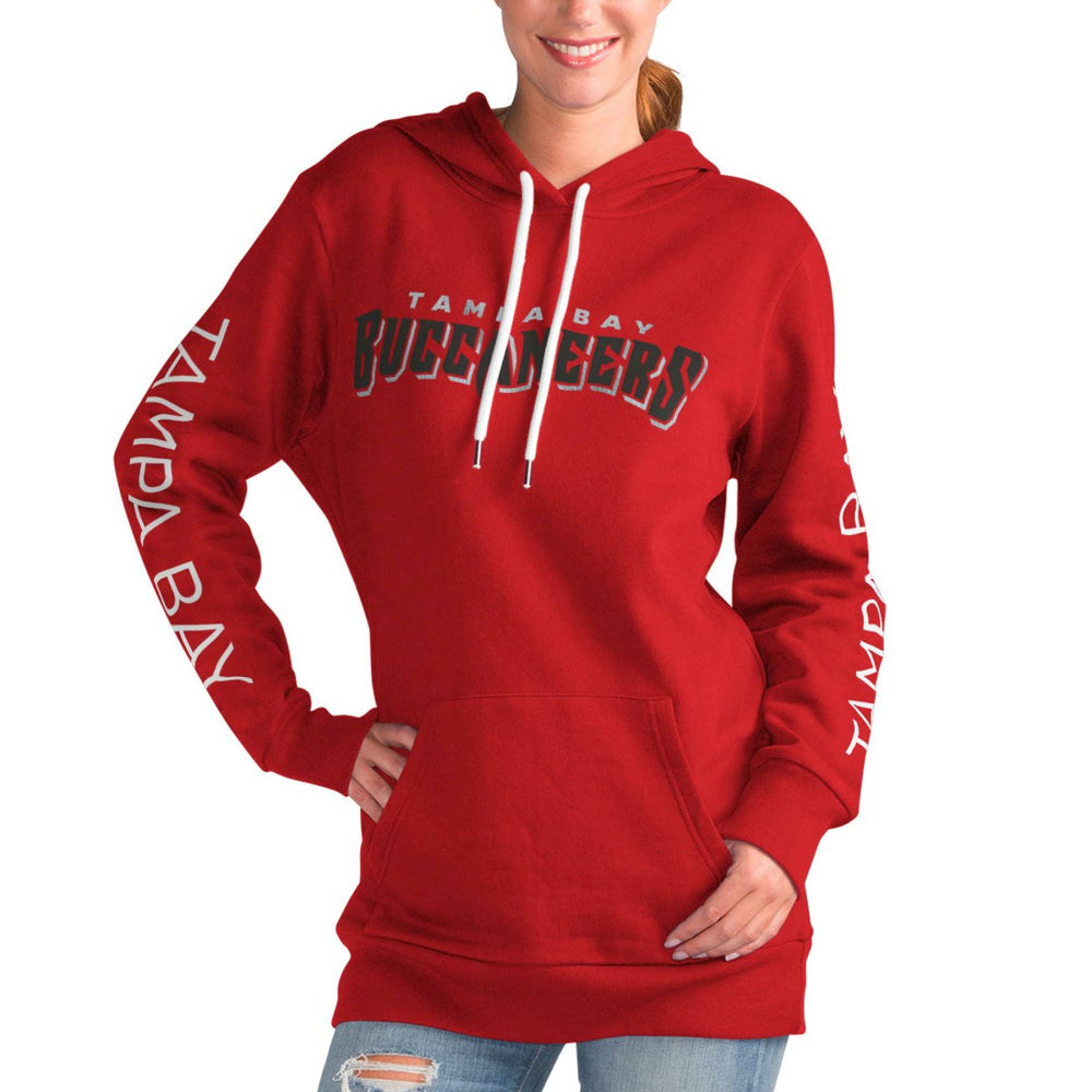 Tampa Bay Buccaneers G-III 4Her by Carl Banks Women's Extra Inning Pullover Hoodie - Red online
