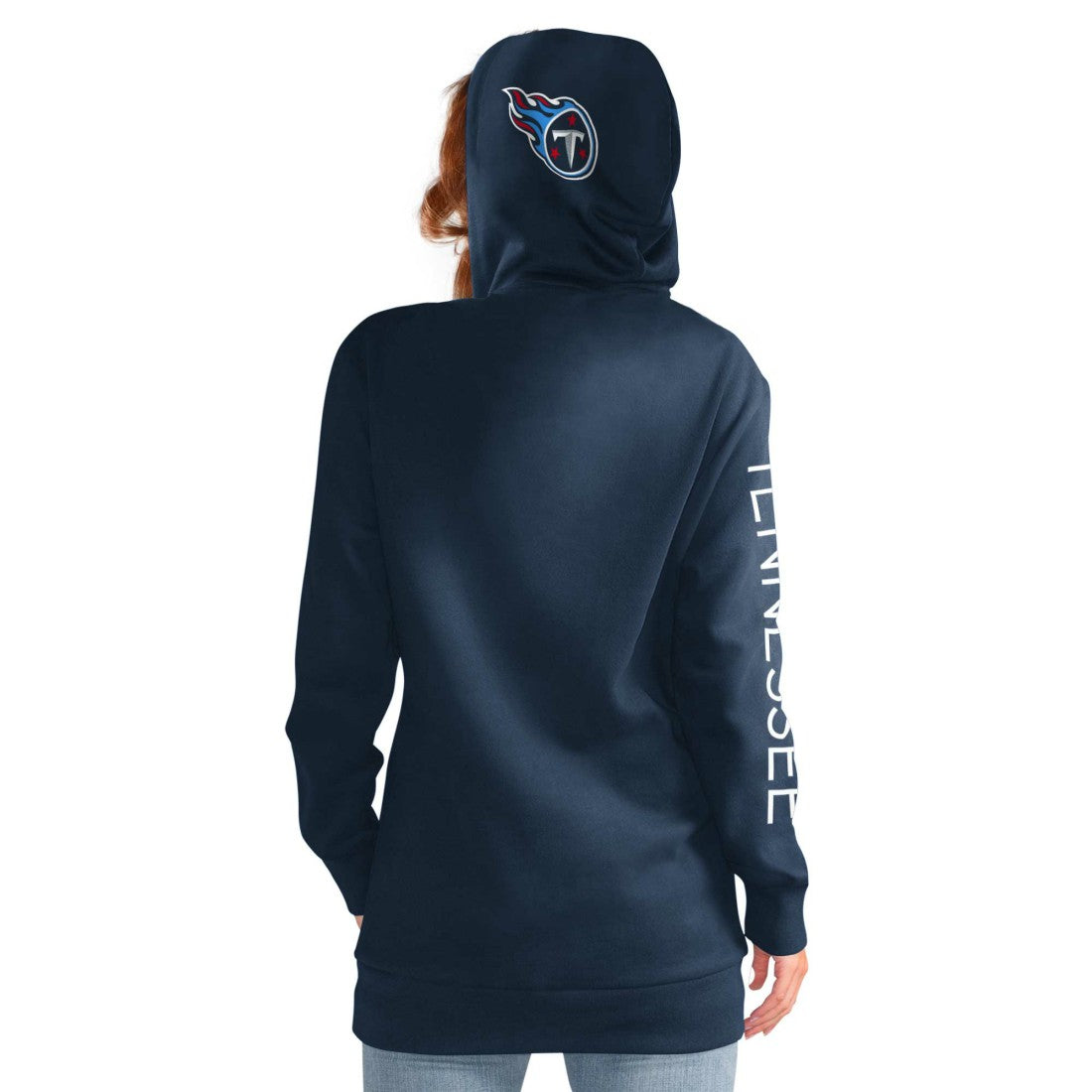 Tennessee Titans G-III 4Her by Carl Banks Women's Extra Inning Pullover Hoodie - Navy on sale