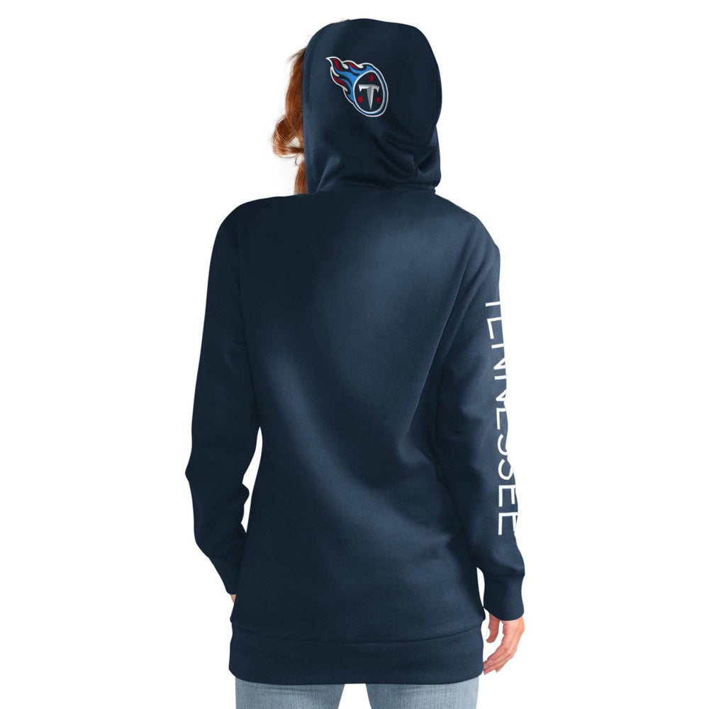 Tennessee Titans G-III 4Her by Carl Banks Women's Extra Inning Pullover Hoodie - Navy on sale