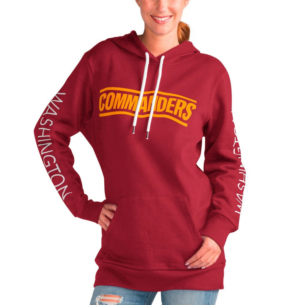 Washington Commanders G-III 4Her by Carl Banks Women's Extra Inning Pullover Hoodie - Burgundy online