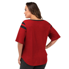 Atlanta Falcons G-III 4Her by Carl Banks Women's Plus Size Linebacker T-Shirt - Red sale